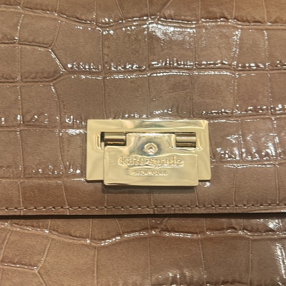 Kate Spade croc embossed top handle satchel - Picture 5 of 9